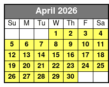 Redneck 5 Hour April Schedule