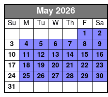 Redneck 9:00am-3 Hour May Schedule