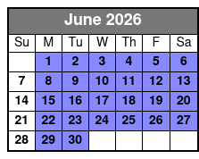 Redneck 9:00am-3 Hour June Schedule