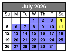 Redneck 9:00am-3 Hour July Schedule