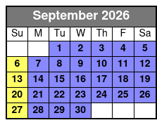 Redneck 9:00am-3 Hour September Schedule