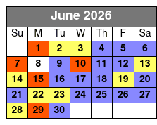 6 Hour June Schedule