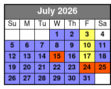 6 Hour July Schedule