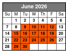 Maximum Magic Show Featuring Noah and Heather Wells June Schedule