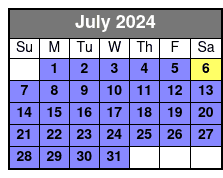 Waverunner / Jet Ski 2 Hr. July Schedule
