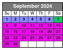 Waverunner / Jet Ski 2 Hr. September Schedule