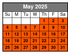 1 Hour Early Bird Special May Schedule