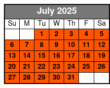 2 Hr Early Bird Special July Schedule
