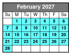 Famous & Original Destin Tikis Sunset Cruise in Destin Harbor February Schedule