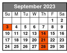 Show Ticket 9:00pm September Schedule