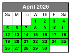 Sunset Dolphin Watching Cruise in Destin Harbor April Schedule