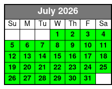 Sunset Dolphin Watching Cruise in Destin Harbor July Schedule