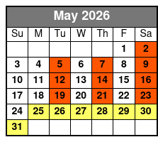 Shared Deep Sea Fishing May Schedule