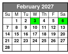 Shared Deep Sea Fishing February Schedule