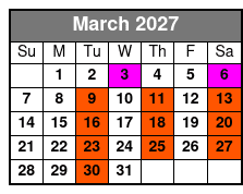 Shared Deep Sea Fishing March Schedule