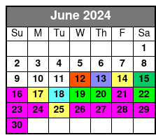 Parasailing With Pelican Adventures June Schedule