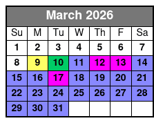 Parasailing With Pelican Adventures March Schedule