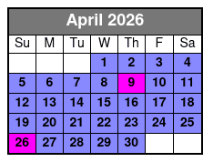 Parasailing With Pelican Adventures April Schedule