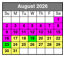 Parasailing With Pelican Adventures August Schedule