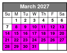 Parasailing With Pelican Adventures March Schedule