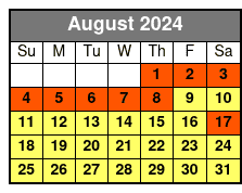 Full Day Rental - 8 Hr. August Schedule