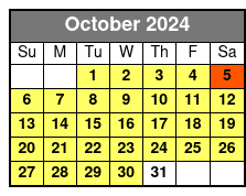 Full Day Rental - 8 Hr. October Schedule