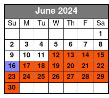 1/2 Day Rental - 4 Hr. June Schedule