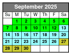 Hydrojet Dolphin Cruise September Schedule