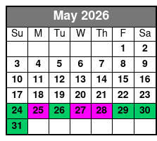 Hydrojet Dolphin Cruise May Schedule