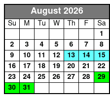 Hydrojet Dolphin Cruise August Schedule