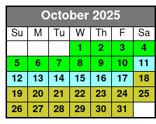 Hydrojet Dolphin Cruise in Destin October Schedule