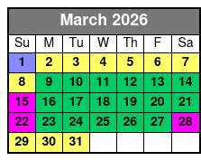 Hydrojet Dolphin Cruise in Destin March Schedule