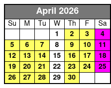 Hydrojet Dolphin Cruise in Destin April Schedule