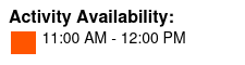 Special Price at 11:00 AM Color Key