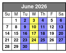 Destin: Party and Walk-On Fishing Trip June Schedule