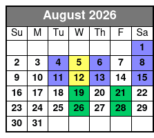 Destin: Party and Walk-On Fishing Trip August Schedule