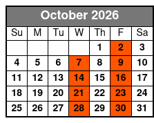 Destin: Party and Walk-On Fishing Trip October Schedule