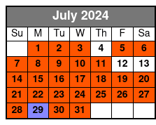Bay Fishing July Schedule
