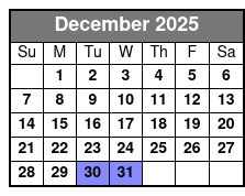 Destin Harbor Sightseeing Tiki Boat Cruise December Schedule