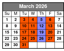 Glassblowing Experience in Florida March Schedule