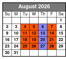 Glassblowing Experience in Florida August Schedule