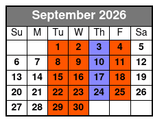 Glassblowing Experience in Florida September Schedule