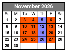 Glassblowing Experience in Florida November Schedule