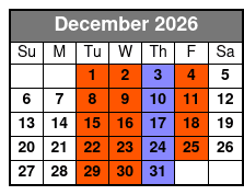 Glassblowing Experience in Florida December Schedule
