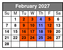 Glassblowing Experience in Florida February Schedule