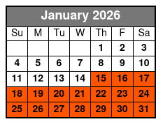 Private Sunset and Harbor Cruise Experience in Destin January Schedule