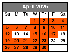 Private Sunset and Harbor Cruise Experience in Destin April Schedule