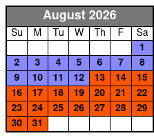 Private Sunset and Harbor Cruise Experience in Destin August Schedule