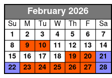 2 Hour Dolphin Sightseeing Tour with Capt. Zach's Adventures February Schedule