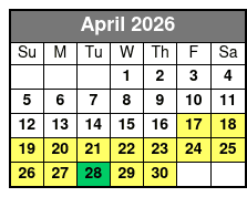 2 Hour Dolphin Sightseeing Tour with Capt. Zach's Adventures April Schedule